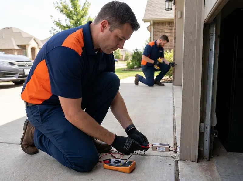 Garage Door Safety Sensor Repair in Mustang, OK